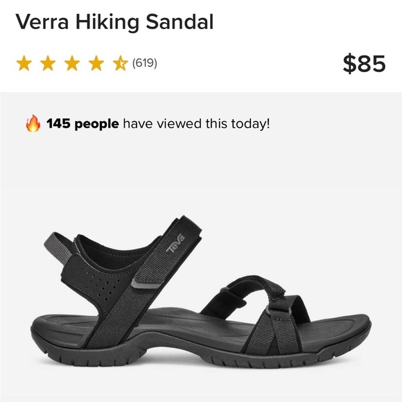 Teva Verra hiking sandal 7 grey gray taupe - Picture 6 of 16